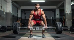 khema rushisvili weightlifting bar